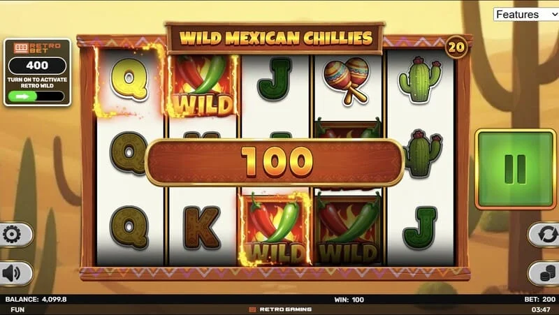 Wild Mexican Chillies - Wild στο πλέγμα και γραμμή πληρωμής